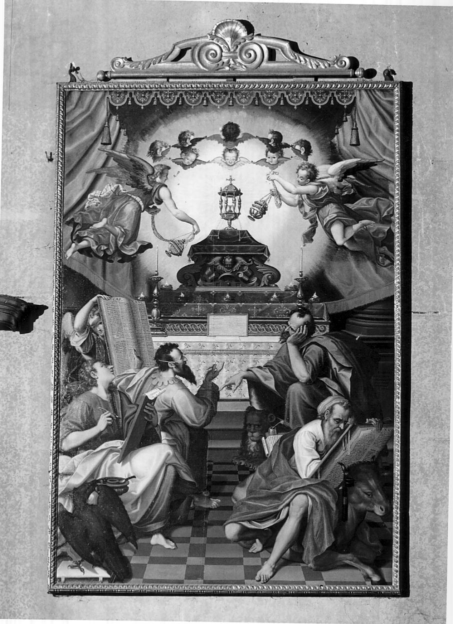 Disposta del SS. Sacramento (dipinto, opera isolata) di Mainardi Andrea detto Chiaveghino (sec. XVII)