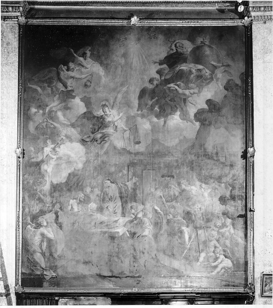 morte di San Giuseppe (dipinto, opera isolata) di Tortelli Giuseppe (inizio sec. XVIII)