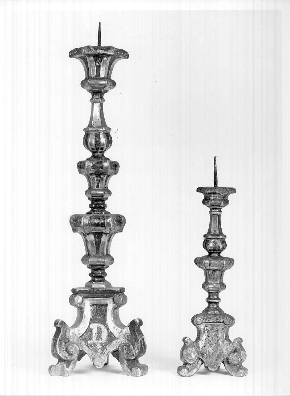 candelabro, elemento d'insieme - ambito bresciano (prima metà sec. XVIII)