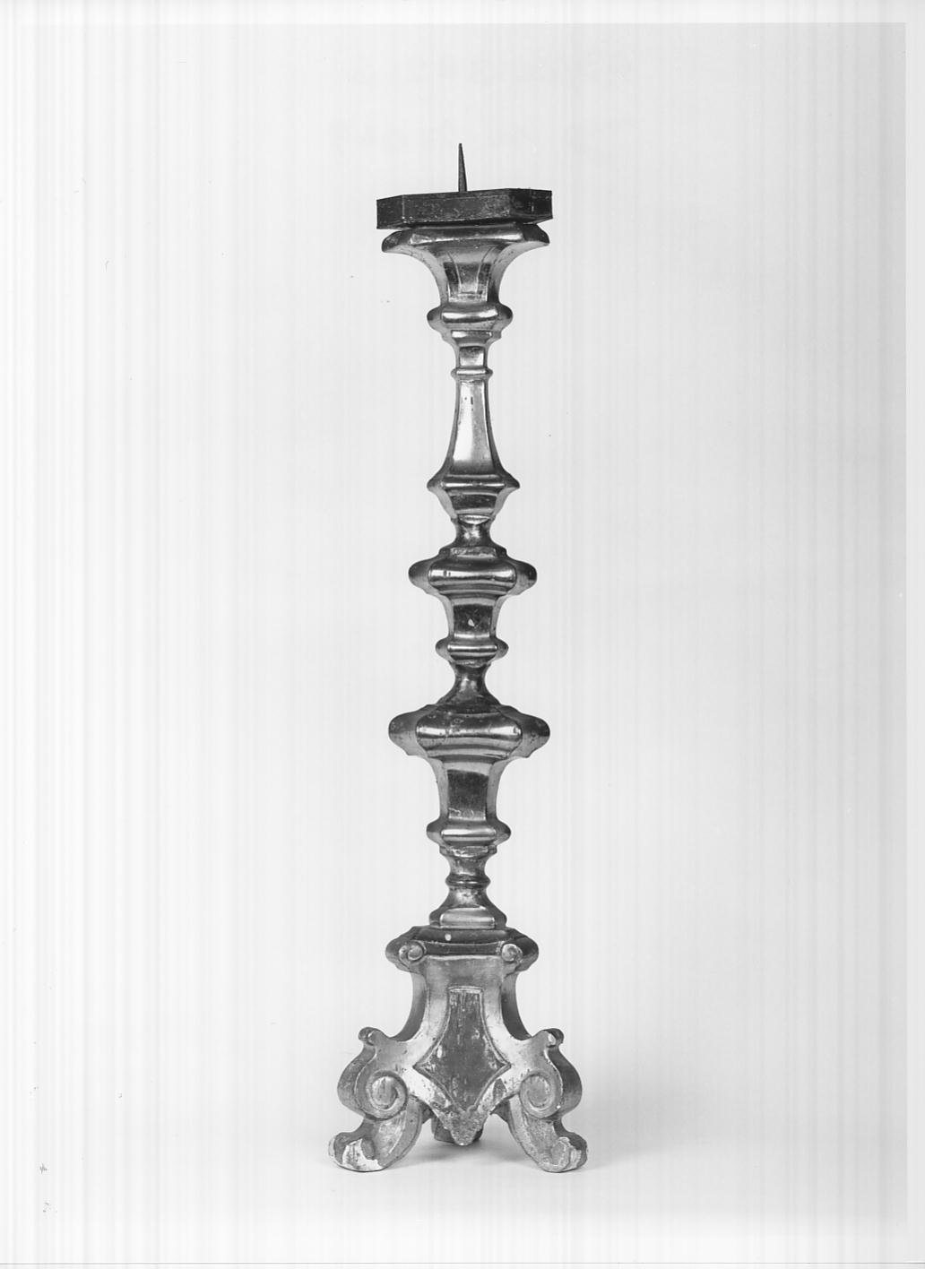 candelabro, serie - ambito bresciano (seconda metà sec. XVIII)