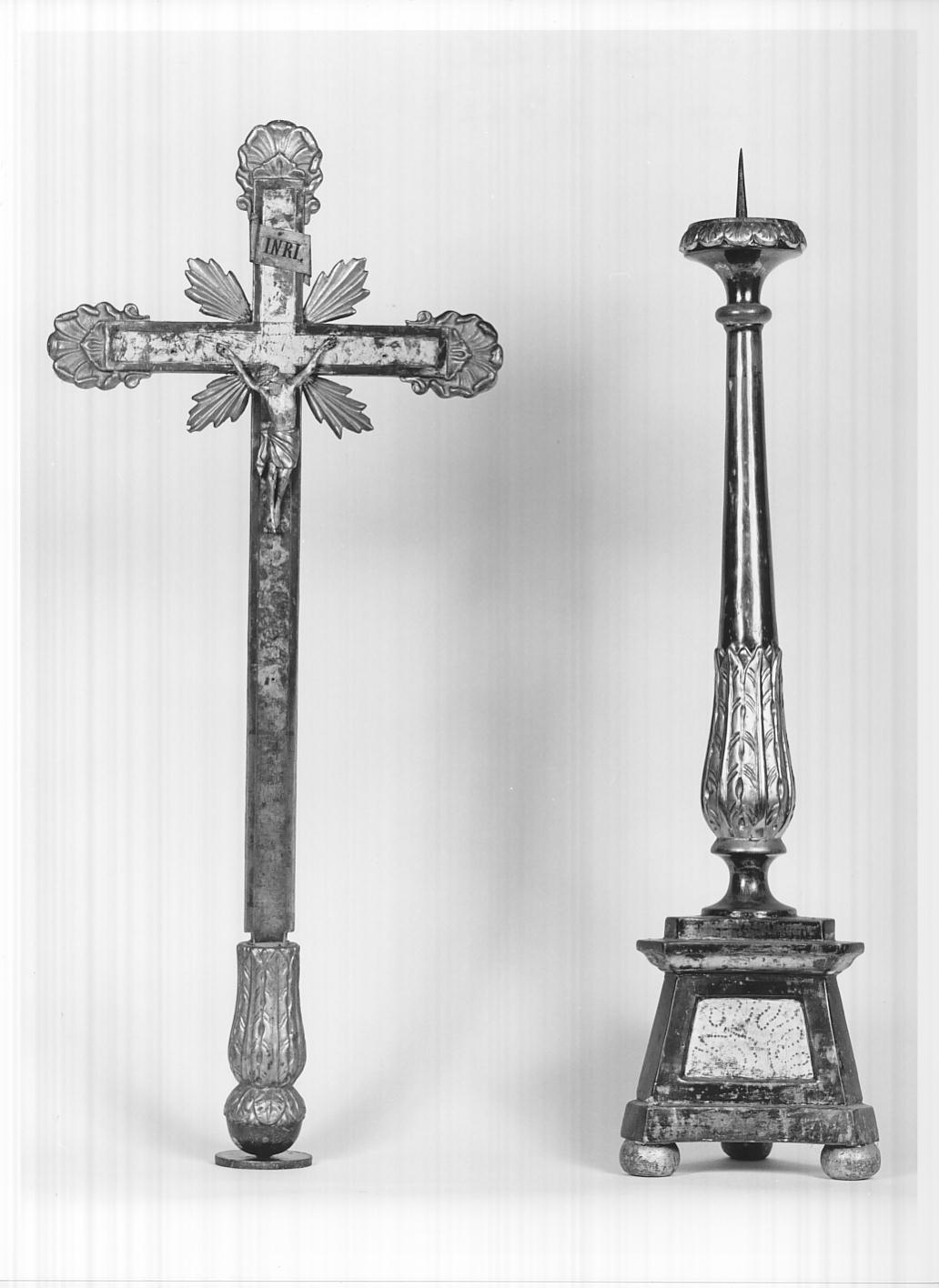 candelabro, elemento d'insieme - ambito bresciano (prima metà sec. XIX)