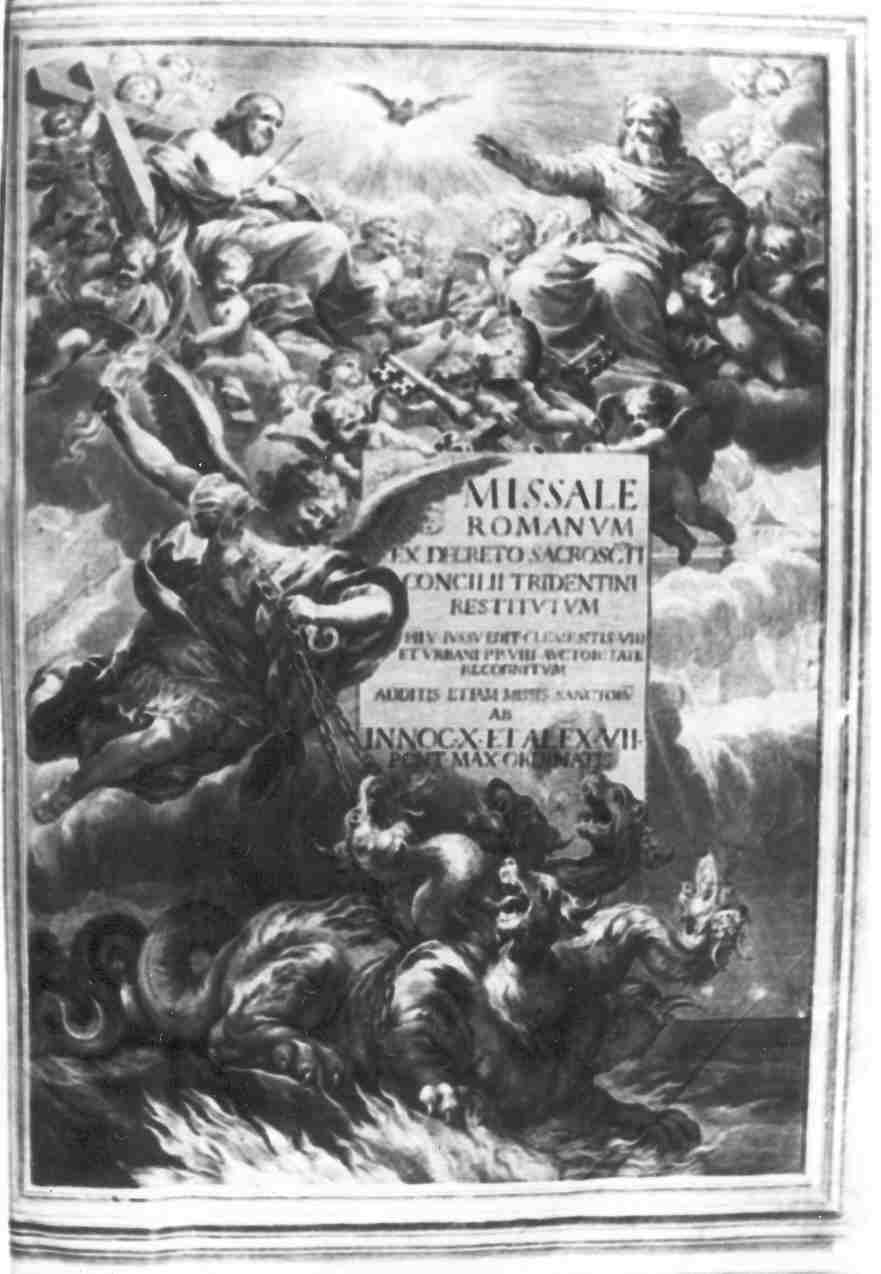 circoncisione di Gesù Bambino/ Trinità e San Michele Arcangelo (stampa) di Spierre Francoise (sec. XVII)