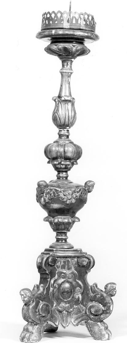 candelabro, serie - manifattura bresciana (prima metà sec. XVIII)