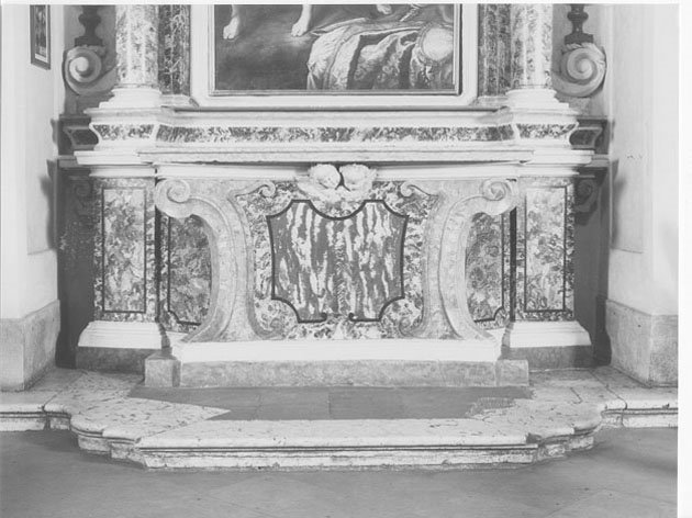 altare - a mensa, elemento d'insieme - manifattura mantovana (metà sec. XVIII)