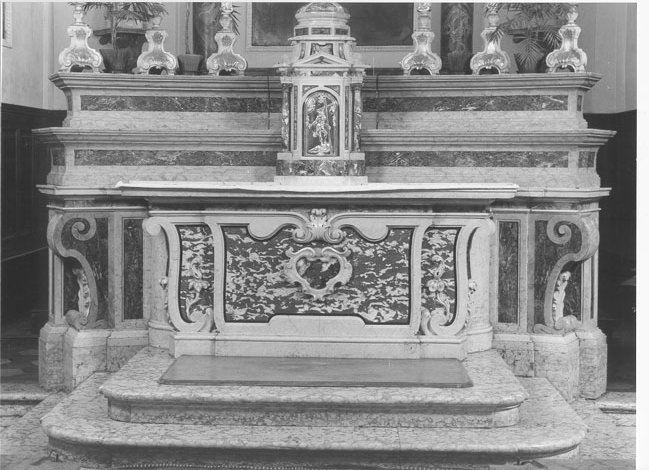 altare maggiore, insieme - manifattura mantovana (metà sec. XVIII)