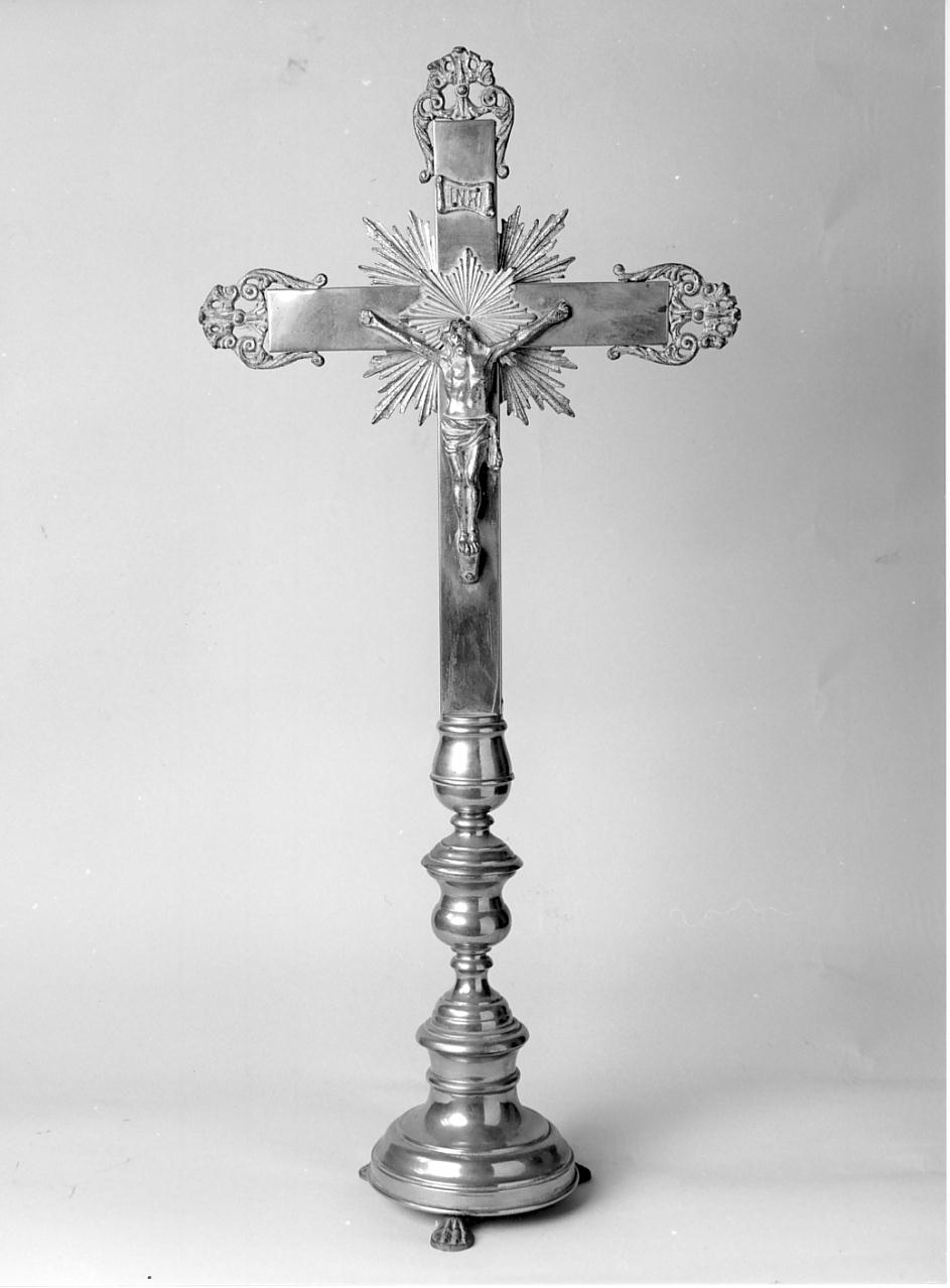croce d'altare, elemento d'insieme - ambito mantovano (ultimo quarto sec. XIX)