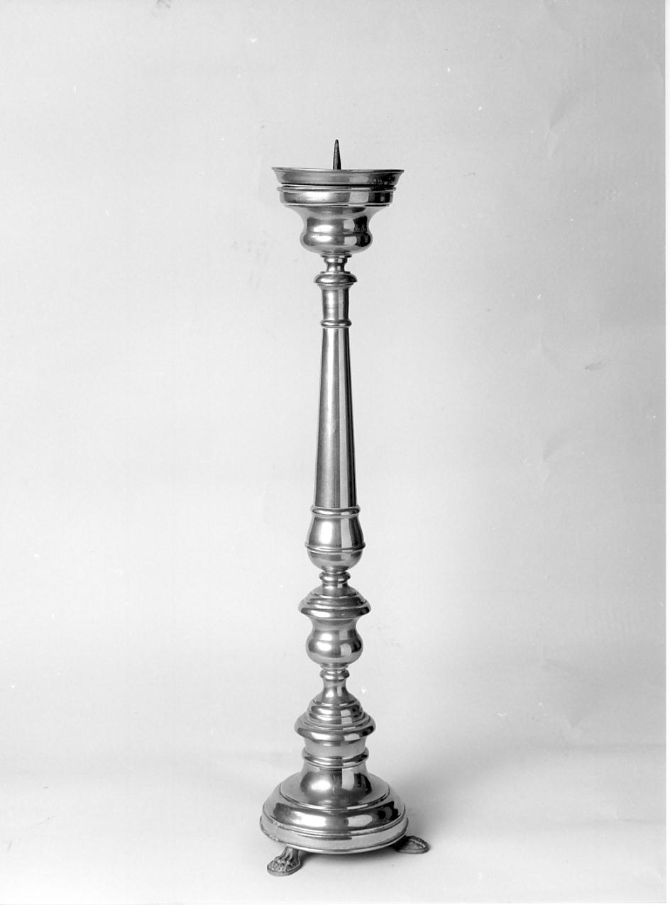 candeliere d'altare, serie - ambito mantovano (ultimo quarto sec. XIX)