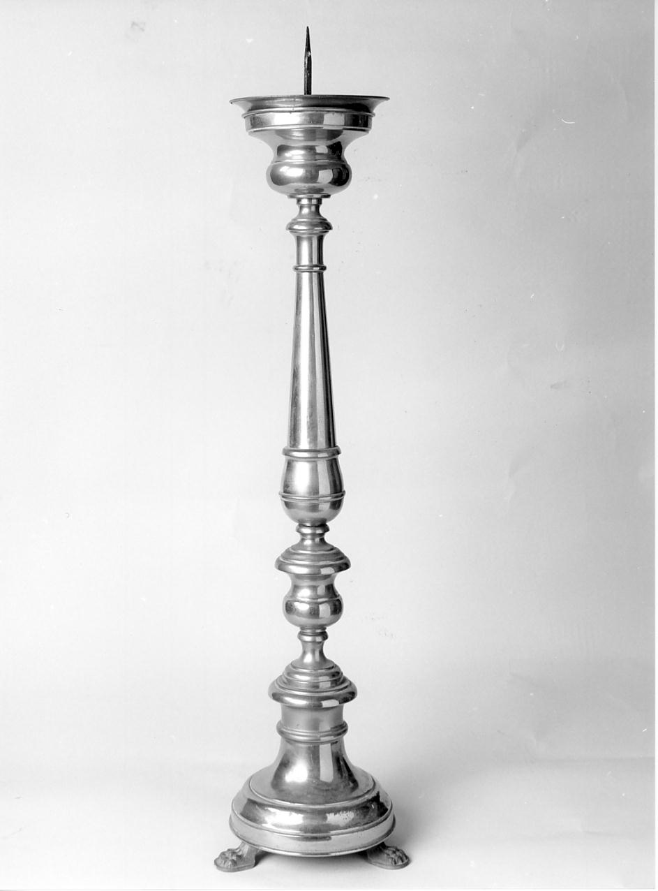 candeliere d'altare, serie - ambito mantovano (ultimo quarto sec. XIX)