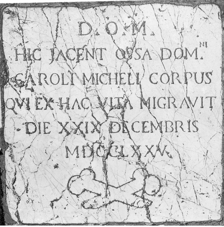 lapide tombale, opera isolata - bottega bresciana (sec. XVIII)