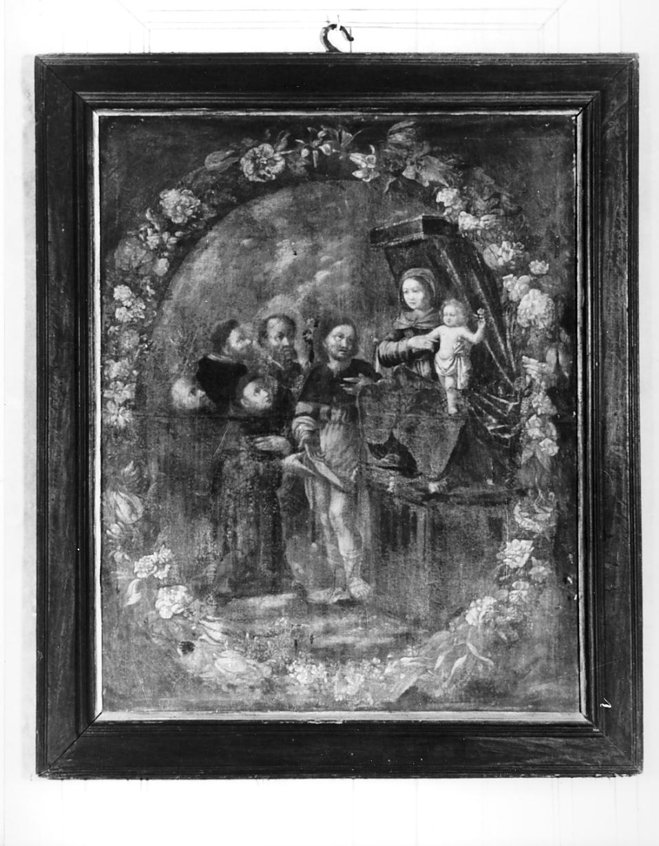 Madonna con Bambino e Santi (dipinto, opera isolata) - ambito lombardo (sec. XVII)