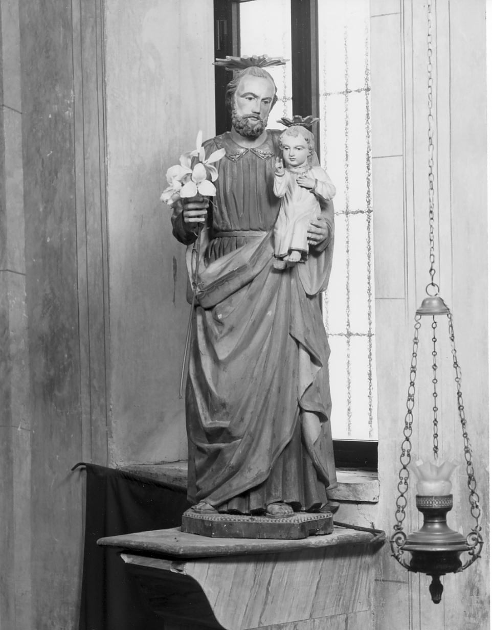 San Giuseppe (statua, opera isolata) - manifattura cremonese (seconda metà sec. XIX)