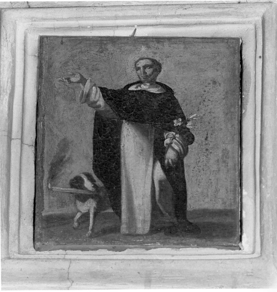 S. Domenico/ cane (dipinto, ciclo) - ambito bresciano (inizio sec. XVIII)