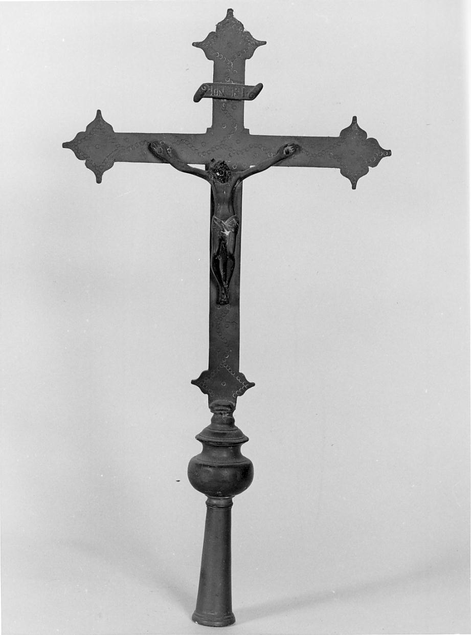 croce, opera isolata - ambito bresciano (seconda metà sec. XIX)