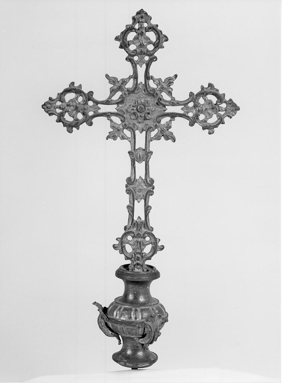 croce processionale, serie - ambito cremonese (seconda metà sec. XIX)