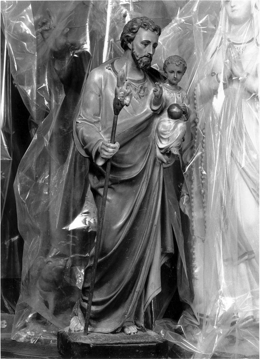 San Giuseppe con Gesù Bambino (statua, opera isolata) - produzione altoatesina (secondo quarto sec. XX)