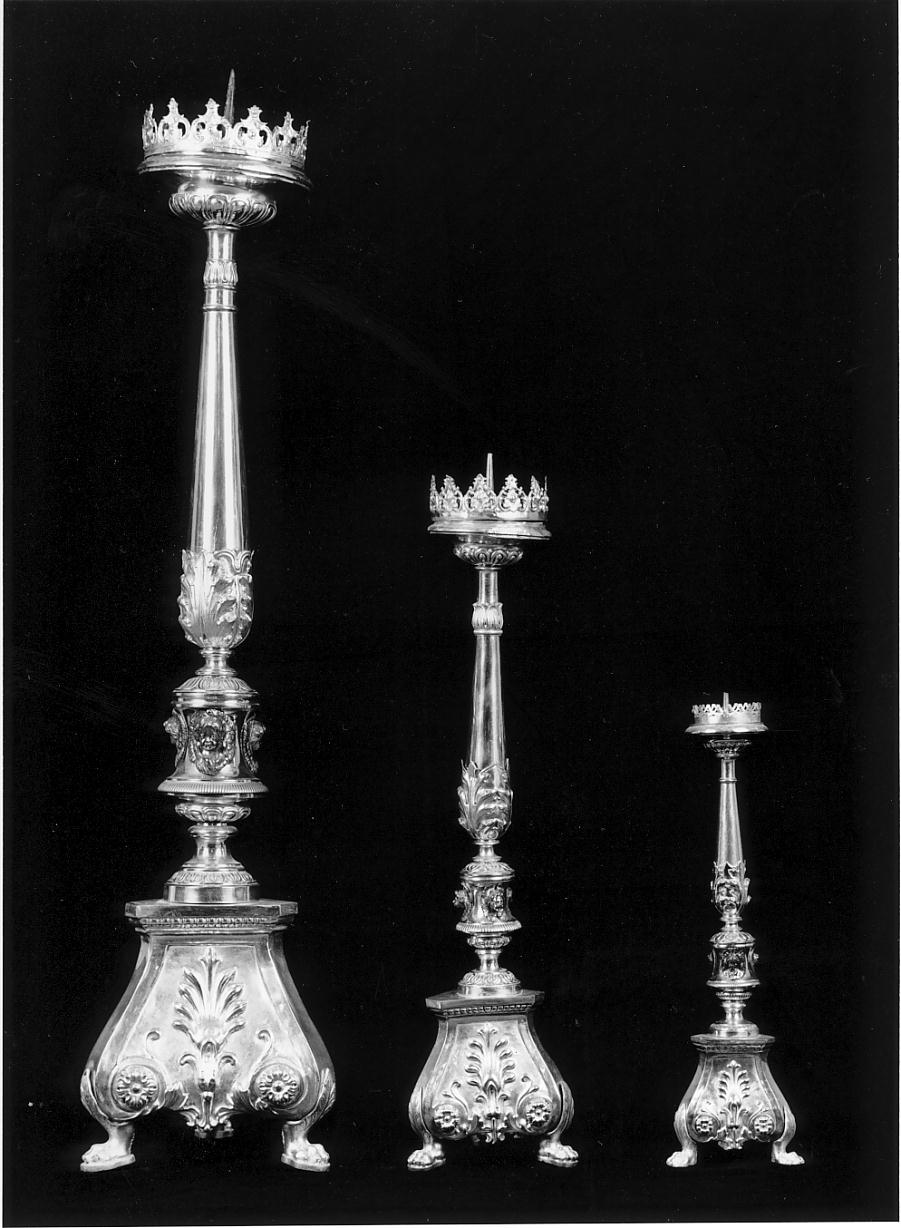 candeliere, serie - produzione lombarda (sec. XIX)