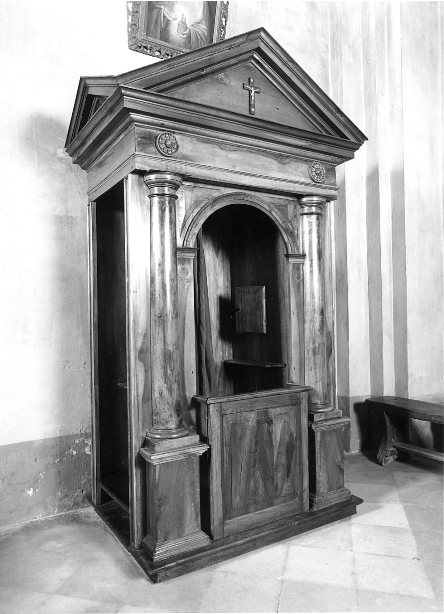 confessionale, opera isolata - ambito cremonese (seconda metà sec. XIX)