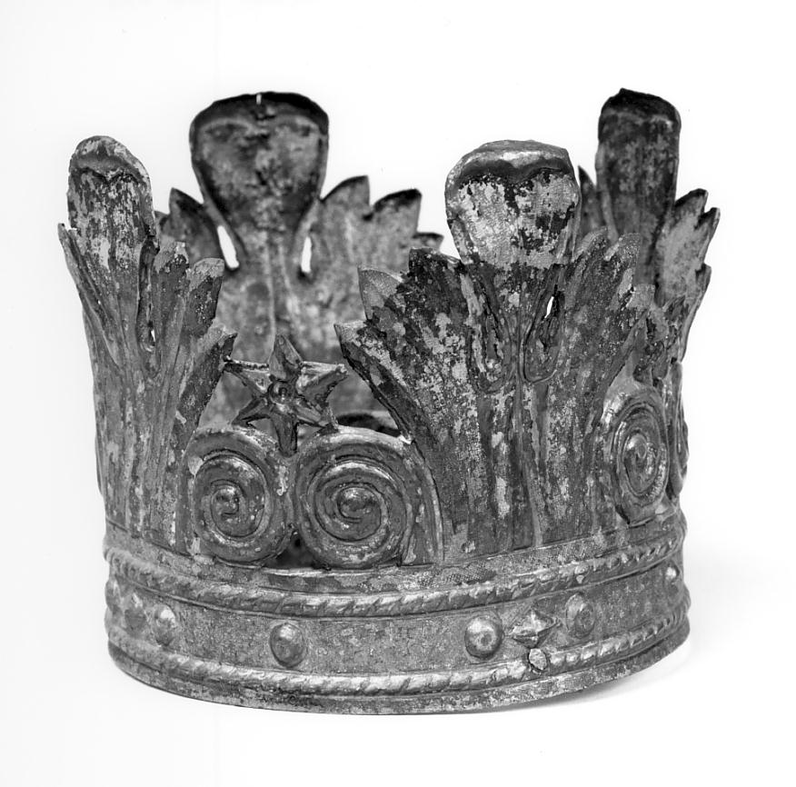corona da statua, opera isolata - produzione lombarda (sec. XIX)