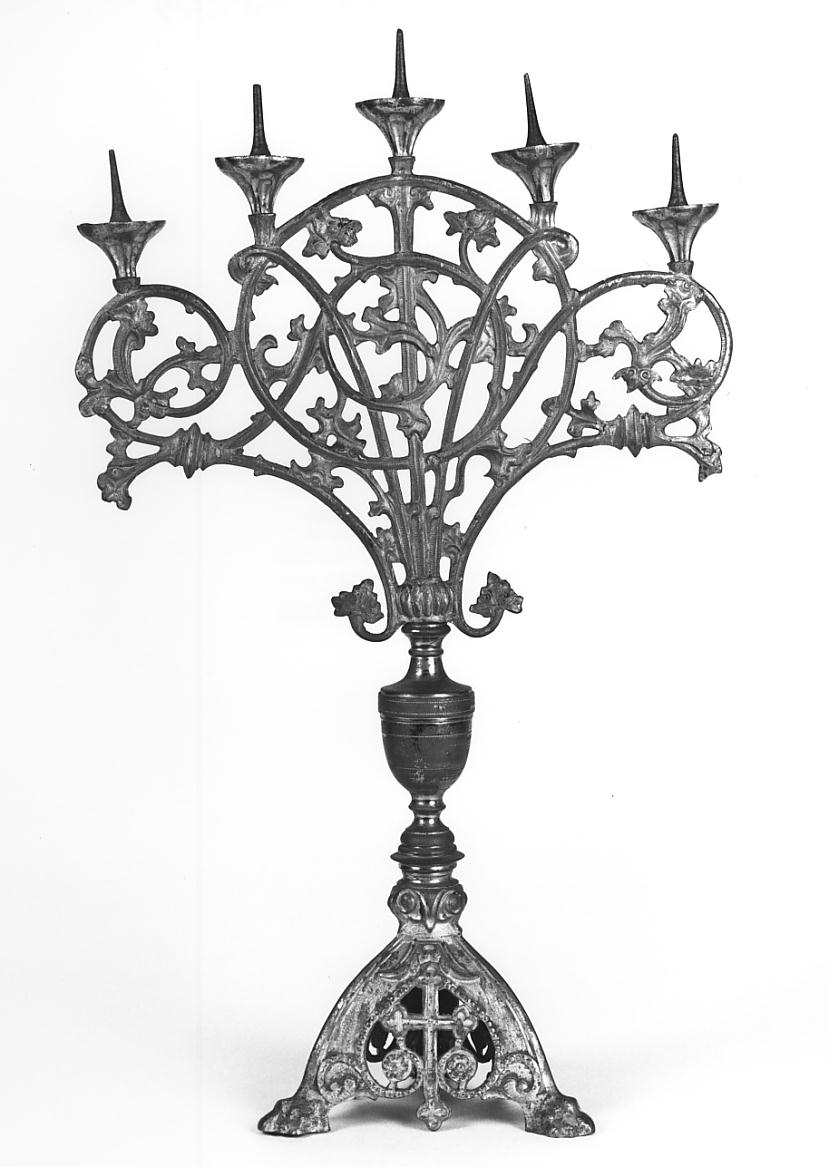 candelabro, serie - produzione lombarda (fine/inizio secc. XIX/ XX)