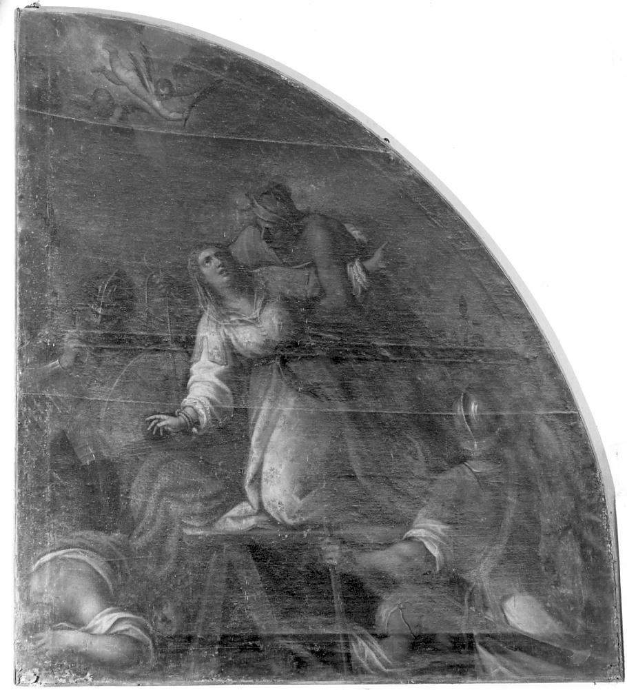 martirio di Sant'Afra (dipinto, opera isolata) di Giugno Francesco (primo quarto sec. XVII)