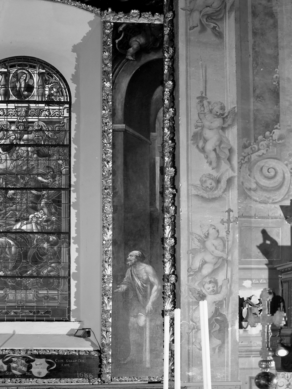 San Pietro guarisce lo storpio (dipinto, elemento d'insieme) di Celesti Andrea (sec. XVII)