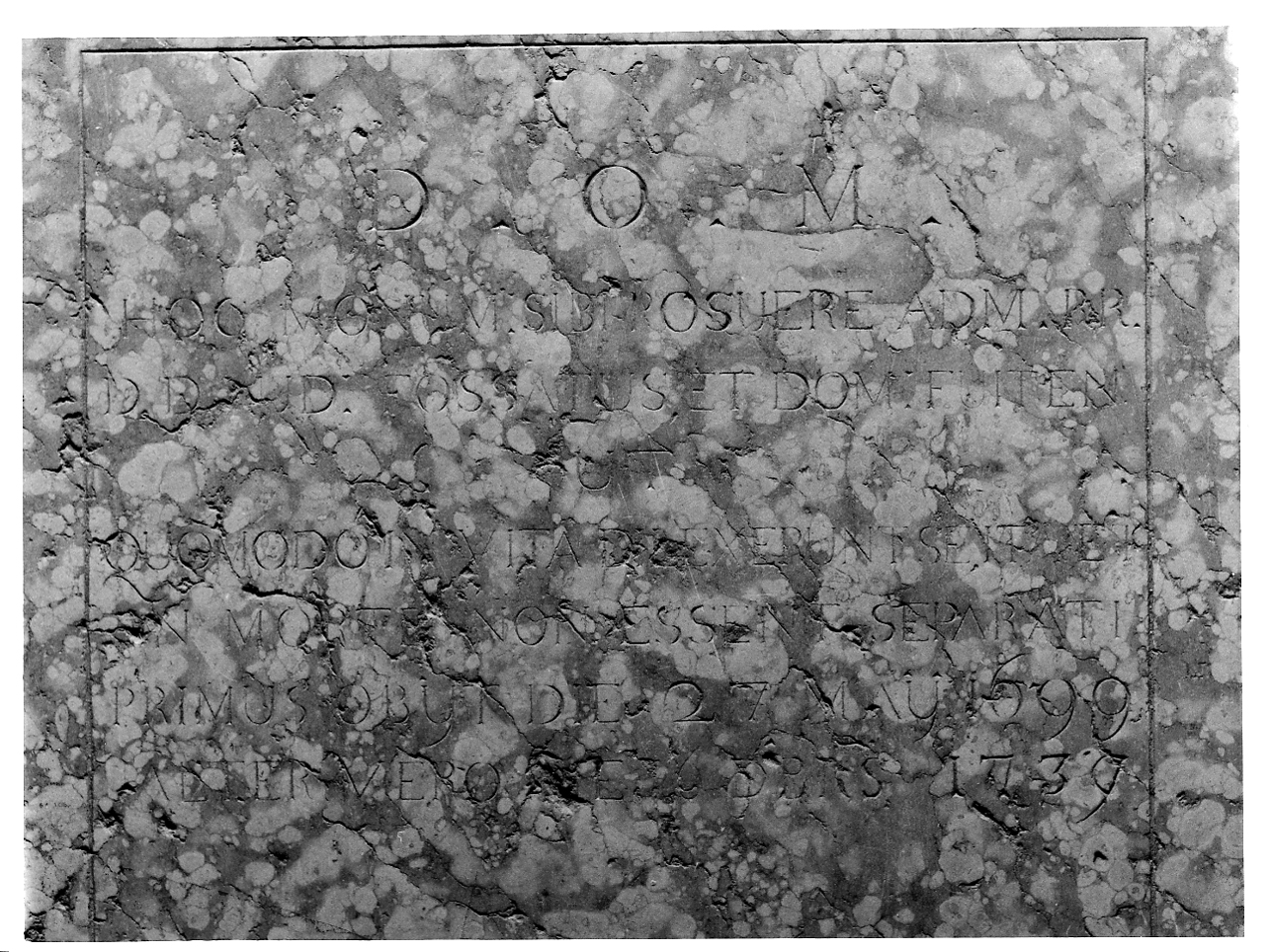lapide tombale, opera isolata - ambito bresciano (secondo quarto sec. XVIII)
