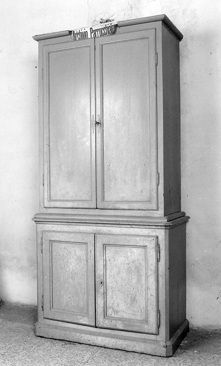 armadio, opera isolata - ambito cremonese (fine/inizio secc. XIX/ XX)