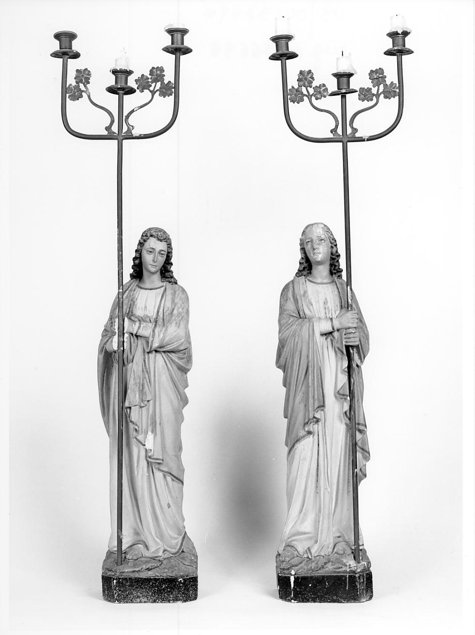 angeli portacandelabri (statua, serie) - produzione lombarda (prima metà sec. XX)