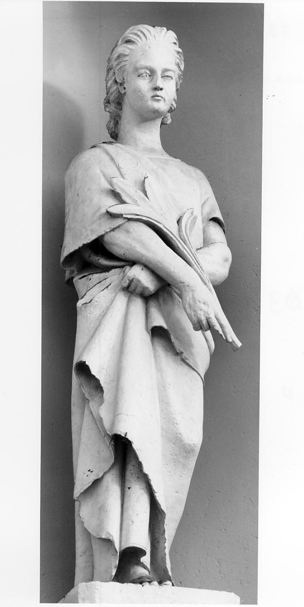Santo (statua, elemento d'insieme) - manifattura lombarda (ultimo quarto sec. XIX)