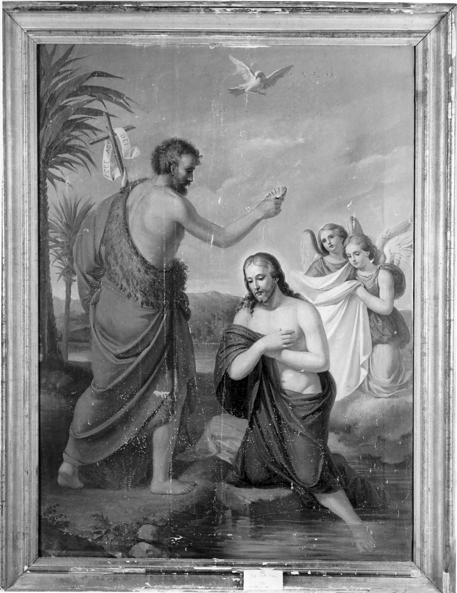 battesimo di Cristo (dipinto, opera isolata) di Scotti Rocco (ultimo quarto sec. XIX)