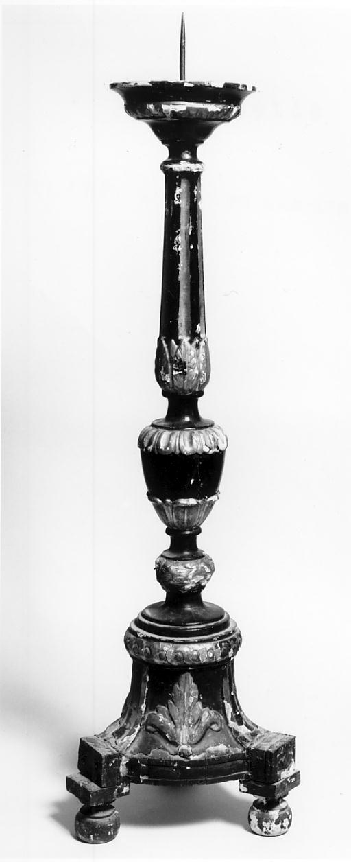 candelabro funebre, serie - manifattura lombarda (seconda metà sec. XIX)
