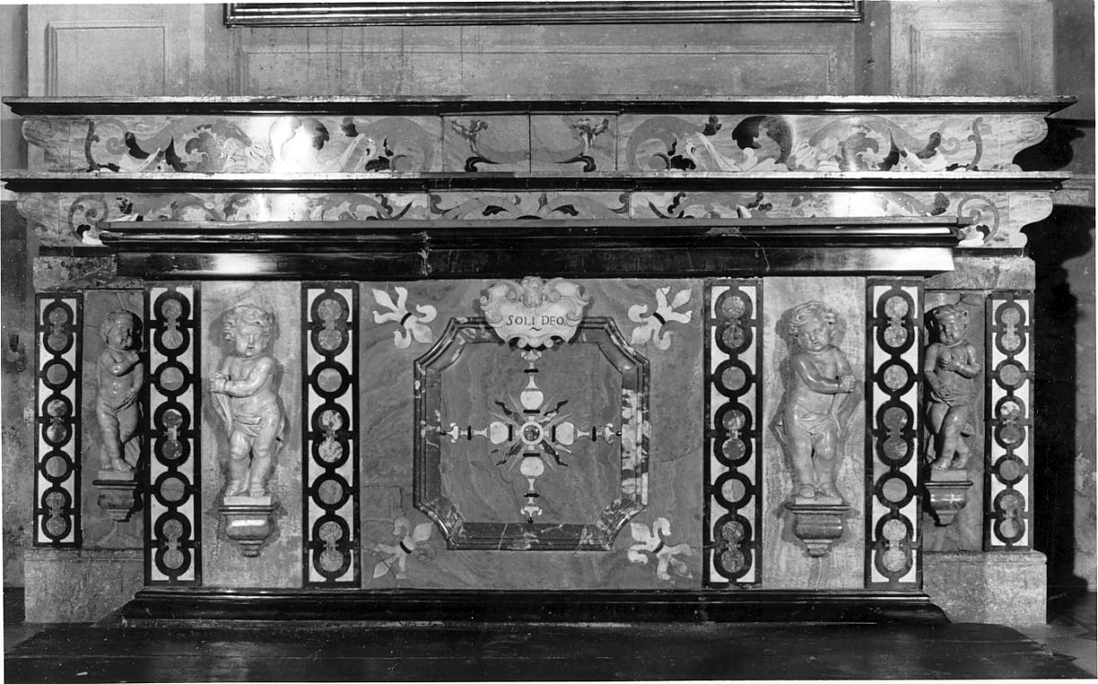 mensa d'altare, opera isolata - bottega cremonese (metà sec. XVII)