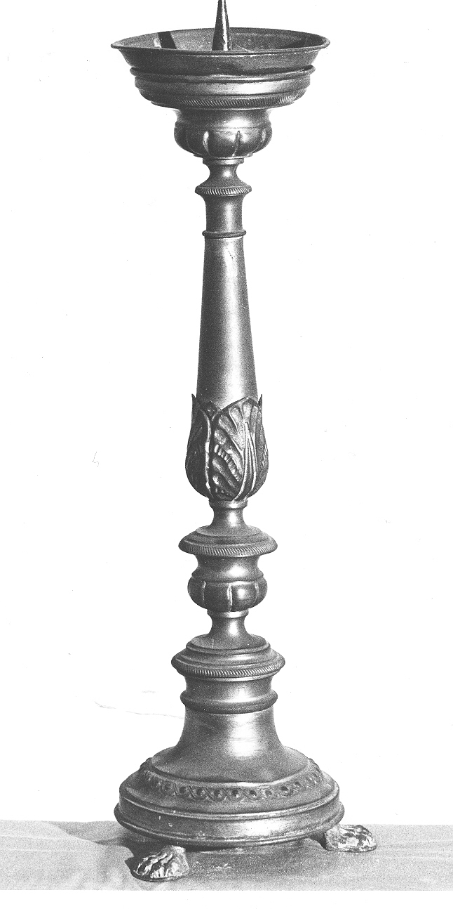 candeliere, insieme - ambito bresciano (inizio sec. XIX)