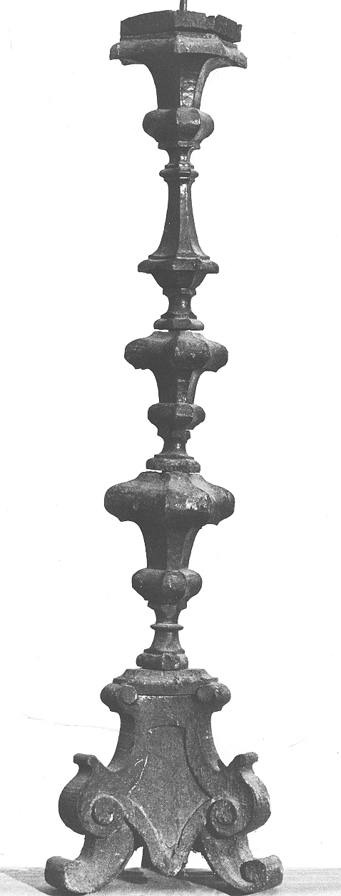 candeliere, coppia - ambito bresciano (inizio sec. XVIII)