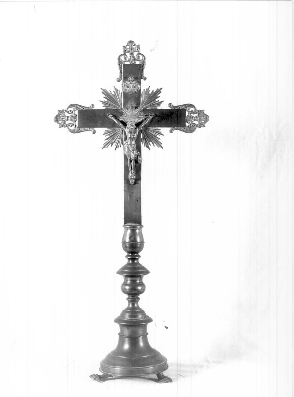 croce d'altare, opera isolata - ambito italiano (inizio sec. XIX)