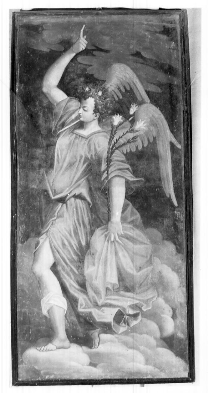 angelo annunciante (dipinto, opera isolata) di Mistura Gabriele (attribuito) (sec. XVII)