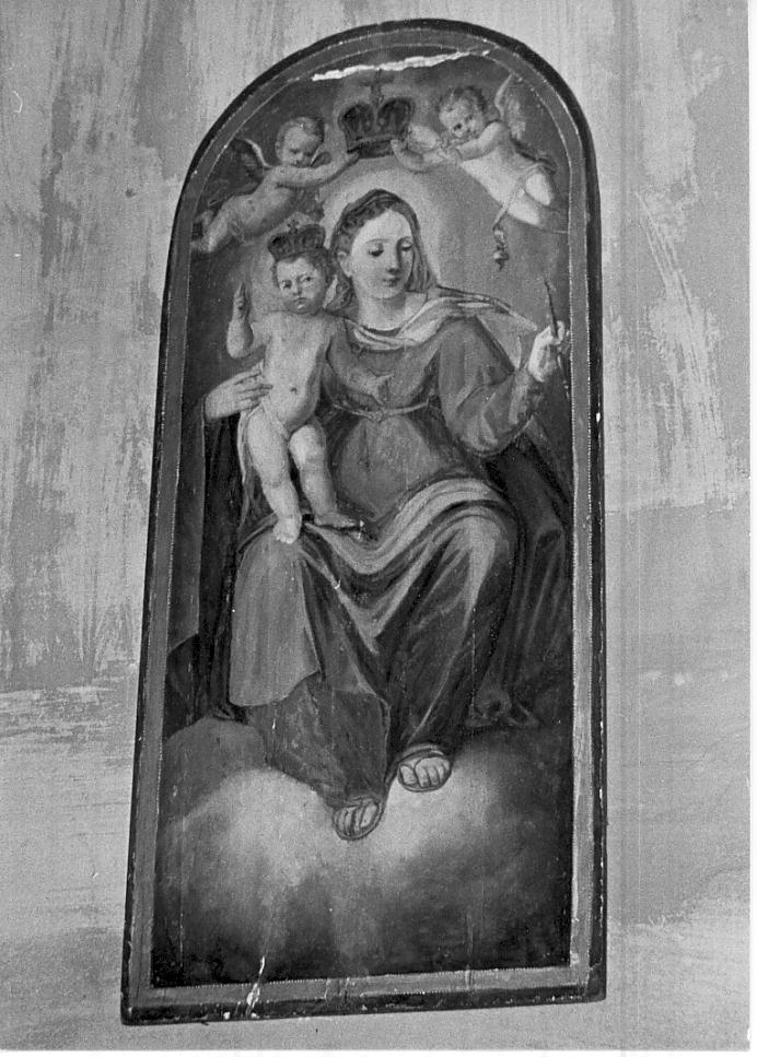 Madonna con Bambino (dipinto, opera isolata) - ambito italiano (fine/inizio secc. XVI/ XVII)