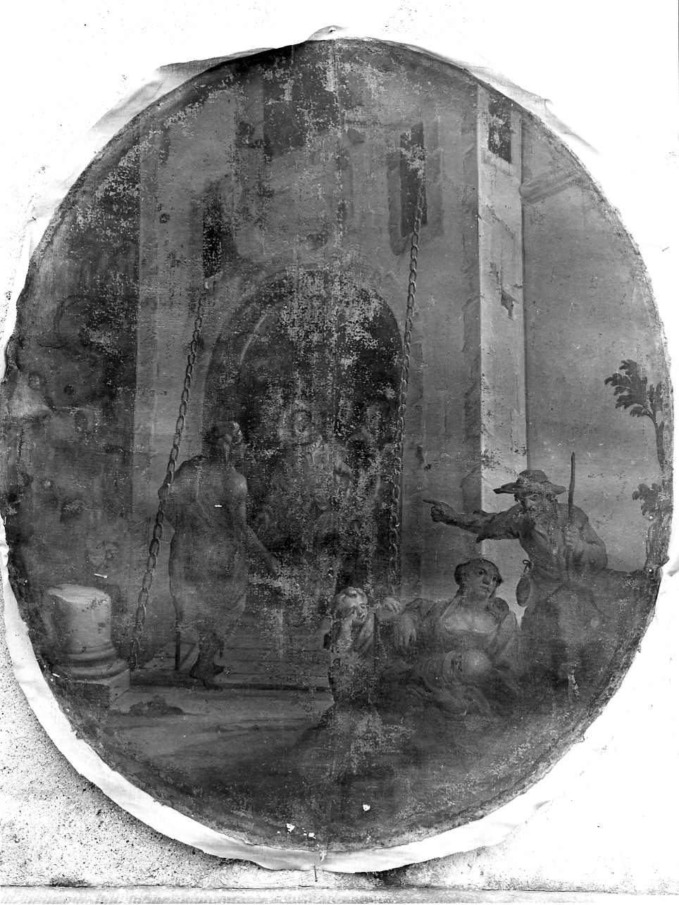 Scena della vita di San Luigi Gonzaga (dipinto, opera isolata) - ambito mantovano (sec. XVII)