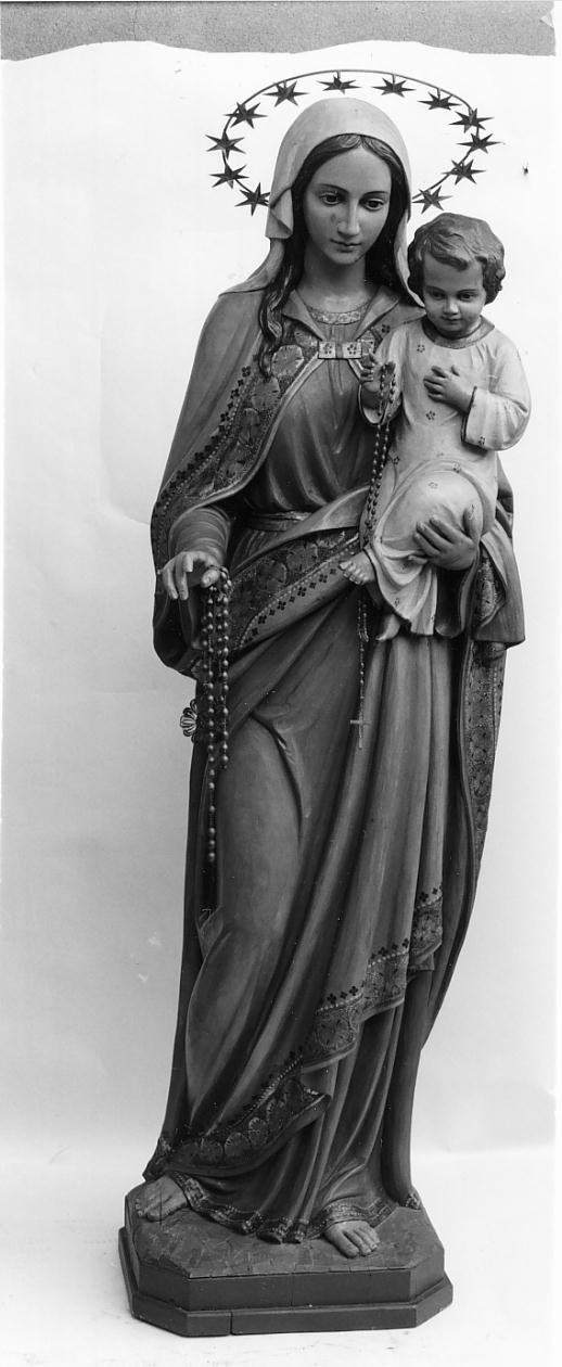 Madonna del rosario (statua, opera isolata) - ambito bresciano (metà sec. XX)