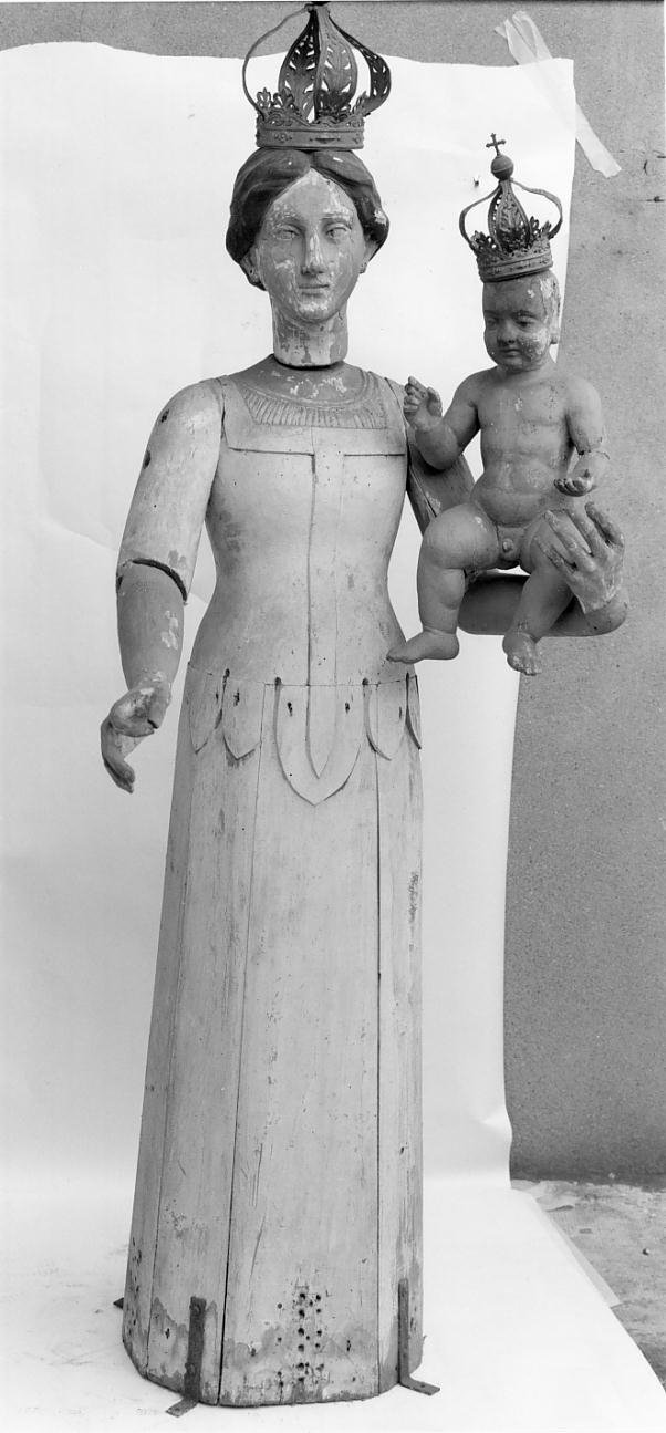 Madonna con Gesù Bambino (manichino, opera isolata) - ambito bresciano (sec. XVIII)