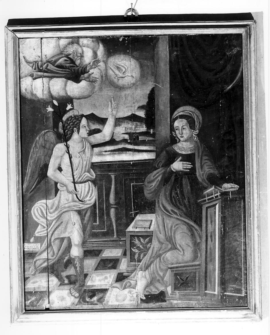 Annunciazione (dipinto, opera isolata) di Rochus Pietro Maria (sec. XVI)