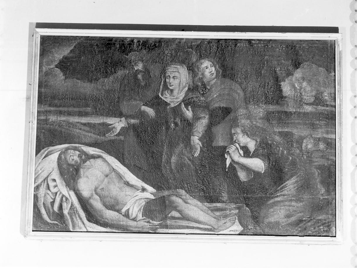 compianto sul Cristo morto (dipinto, opera isolata) - ambito lombardo (seconda metà sec. XVII)