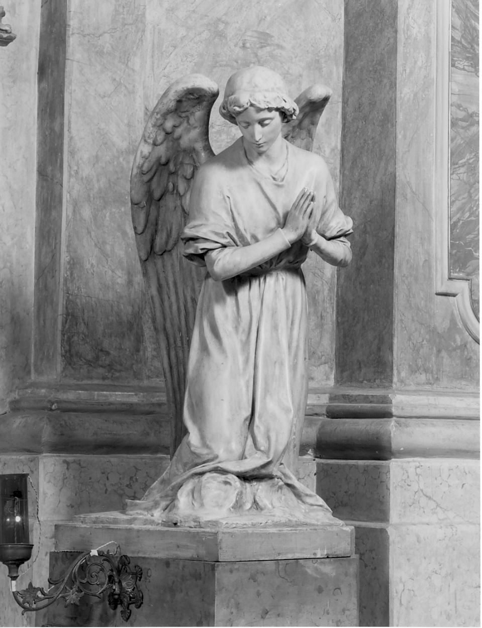 angelo (statua, serie) - manifattura lombarda (metà sec. XIX)