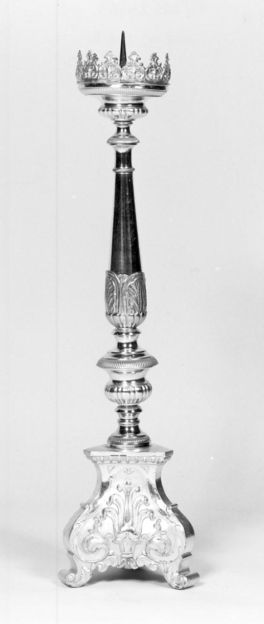 candelabro, serie - manifattura lombarda (sec. XIX)