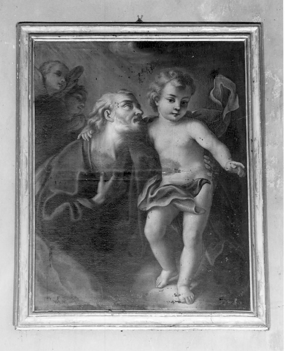 San Giuseppe e Gesù Bambino (dipinto, opera isolata) - ambito cremonese (sec. XVIII)