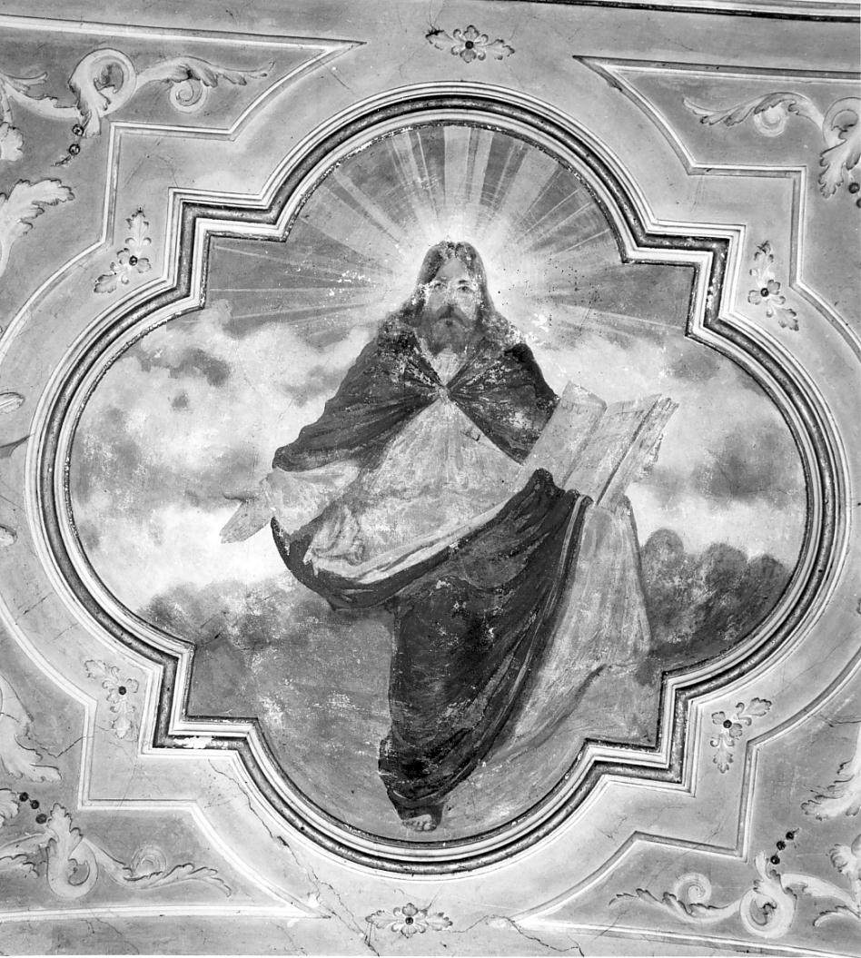 Cristo redentore benedicente (dipinto, ciclo) di Aroldi Tommaso (ultimo quarto sec. XIX)