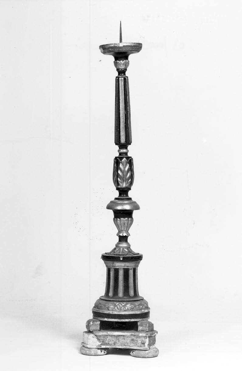 candelabro funebre, serie - manifattura cremonese (prima metà sec. XIX)