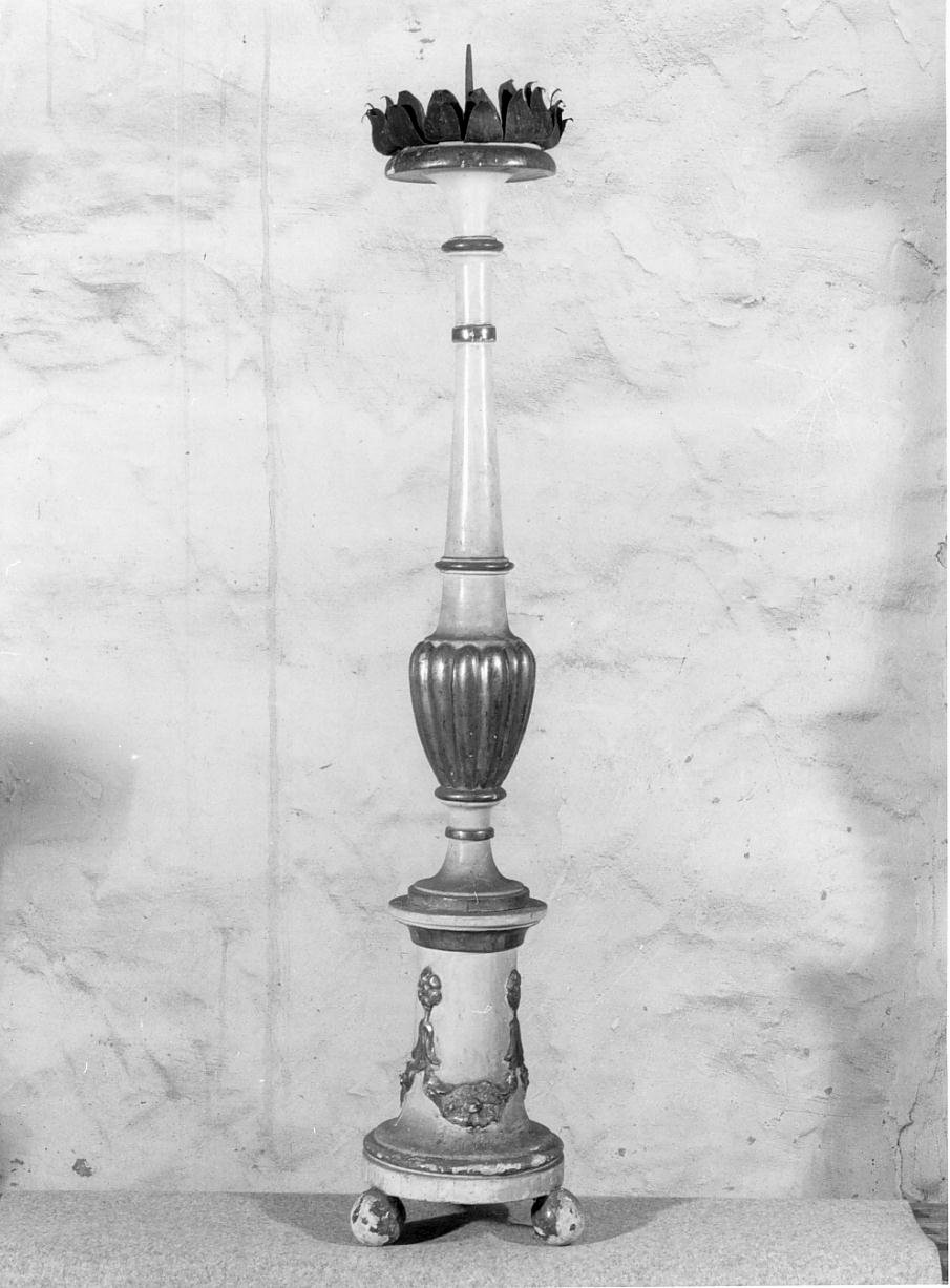 candeliere d'altare - ambito mantovano (sec. XIX)