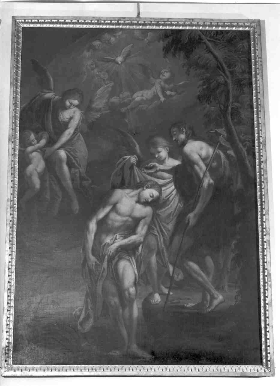 battesimo di Cristo (dipinto, opera isolata) di Cadioli Giovanni (sec. XVIII)