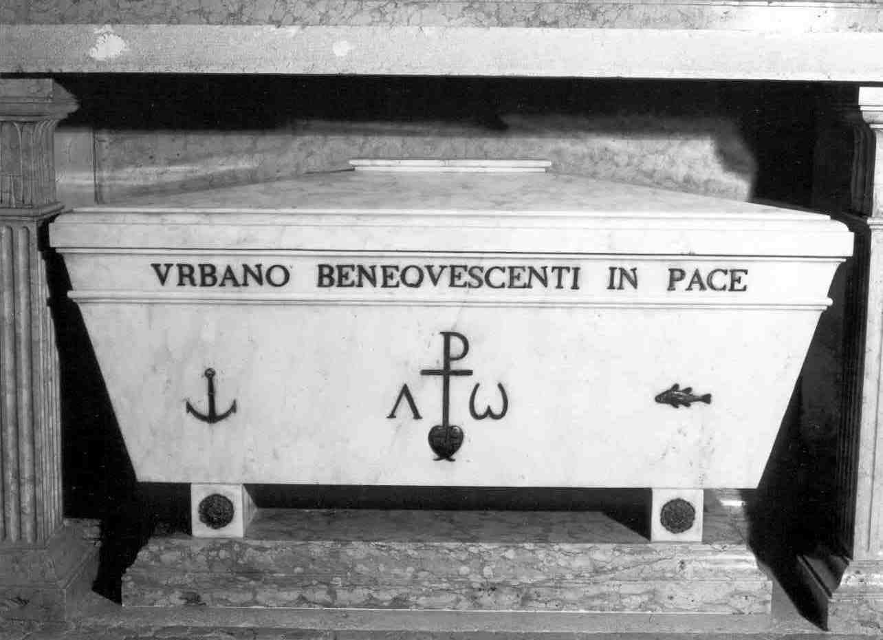 urna - a sarcofago, elemento d'insieme - ambito mantovano (sec. XIX)